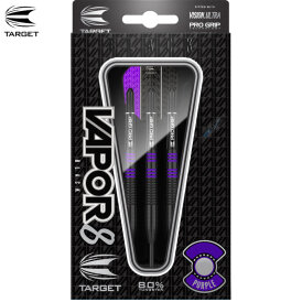 Target Steel Darts Vapor8 Black Purple Steeltip Darts Steeldart 21 g