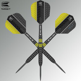 Target Steel Darts Vapor8 Black Yellow Steeltip Darts Steeldart 22 g