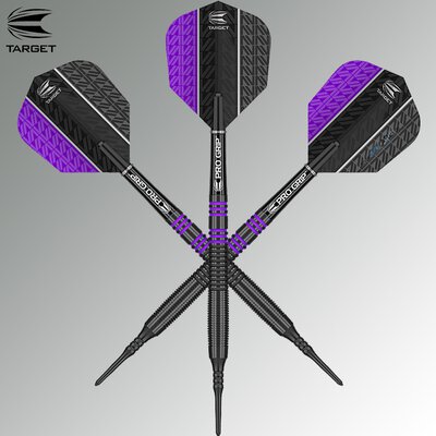 Target Soft Darts Vapor8 Black Purple Softtip Darts Softdart 18 g