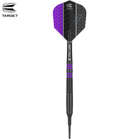 Target Soft Darts Vapor8 Black Purple Softtip Darts...