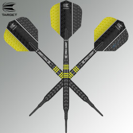 Target Soft Darts Vapor8 Black Yellow Softtip Darts Softdart 19 g