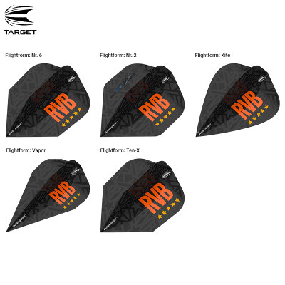 Target RVB Raymond van Barneveld Gen 2 Generation 2 Ultra Ghost+ Dart Flight Design 2018 Kite