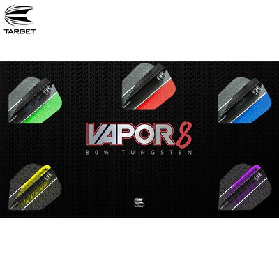 Target Vapor 8 Black Vision Ultra Dart Flight verschiedene Designs 2018