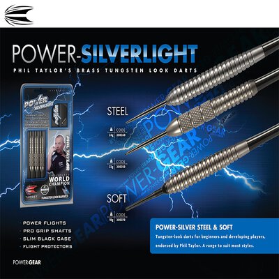 Target Soft Darts Phil Taylor Power Silverlight Softtip Dart Softdart 18 g