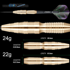 Winmau Steel Darts Simon Whitlock Brass Messing Steeltip Dart Steeldart 22 g