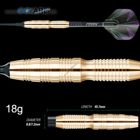 Winmau Soft Darts Simon Whitlock Brass Messing Softtip Dart Softdart 18 g