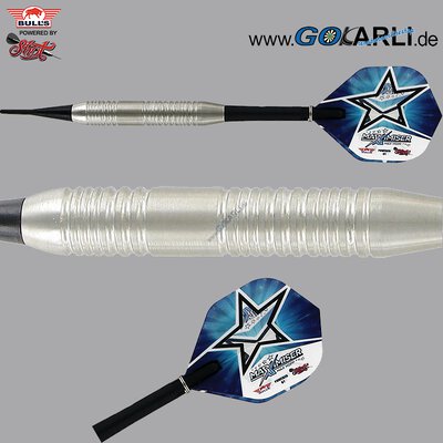 BULLS Soft Darts Bull´s powered by Shot Darts Max Hopp Stainless Edelstahl Softtip Darts Softart 20 g