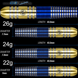 Winmau Steel Darts Steve Beaton 90% Tungsten Steeltip Dart Steeldart Edition 26 g