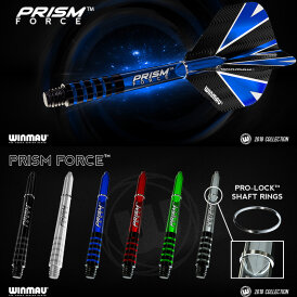 Winmau Prism Force Shaft mit Edelstahl Ring Intermediate Schwarz