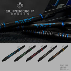Harrows Supergrip Carbon Shaft mit Ring M Mittel Schwarz/Silber