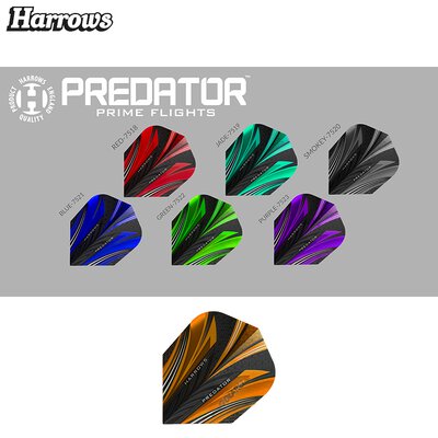 Harrows Predator Prime Dart Flight in 7 Designs
