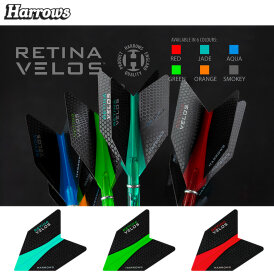 Harrows Retina Velos Dart Flight mit Raketenflügel Aerodynamik Aqua