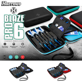 Harrows Blaze PRO 6 Darttasche Dartcase Dartbox Wallet Schwarz