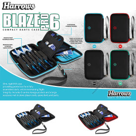 Harrows Blaze PRO 6 Darttasche Dartcase Dartbox Wallet Schwarz