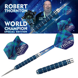 Red Dragon Steel Darts Robert Thornton Seniors World Champion Cobalt SE The Thorn 90% Tungsten Steeltip Dart Steeldart 24 g