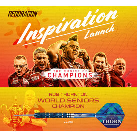 Red Dragon Steel Darts Robert Thornton Seniors World Champion Cobalt SE The Thorn 90% Tungsten Steeltip Dart Steeldart 24 g
