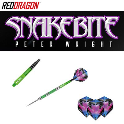 Red Dragon Steel Darts Peter Wright Snakebite Mamba Steeltip Dart Steeldart
