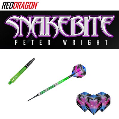 Red Dragon Soft Darts Peter Wright Snakebite Mamba Softtip Dart Softdart