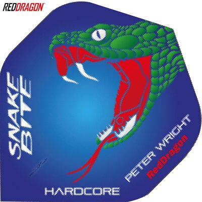 Red Dragon Peter Wright Hardcore Snakebite Flight Pack Dart Flight verschiedene Flightformen - Flight Shape