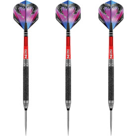 Winmau Blade 6 Dual Core Bristle Dart Board und Red Dragon Peter Wright Snakebite Melbourne Masters Steeldart GOKarli Flights Starter Pack