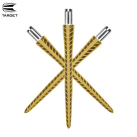 Target Steel Tip FIRESTORM Dart Wechsel- Spitzen Titanium Point Gold Quartz 26 mm