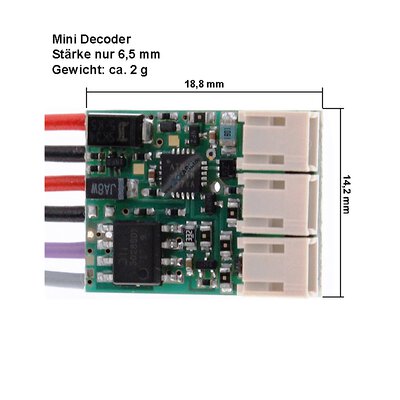 FT Slottechnik SCD2022 Miniatur Digitaldecoder kompatibel mit Carrera® Digitalsystem