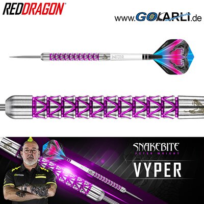 Red Dragon Steel Darts Peter Wright Snakebite Vyper Steeltip Dart Steeldart