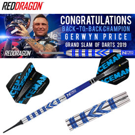Red Dragon Soft Darts Gerwyn Price PVD Blue 90% Softtip Dart Softdart 20 g