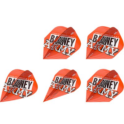 Target Raymond van Barneveld RVB Barney Army Orange Pro Ultra Dart Flight verschiedene Flightformen Design 2019