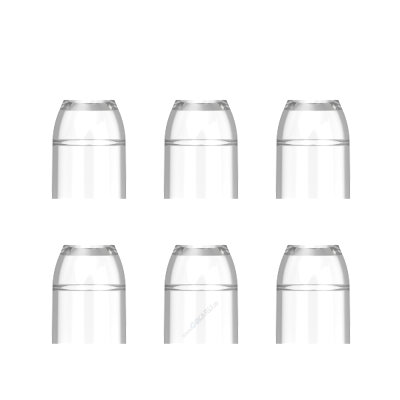 L-Style Champagne Rings Lock Caps Lock System Klar