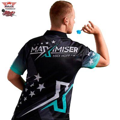 BULL´S Darts Max Hopp Maximiser Matchshirt Dart Shirt Trikot Design 2018 Größe XS