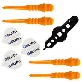 Target Pixel Tip Softdart Spitze Soft Tip 2BA 100 Stück & Dartschlüssel & GOKarli Flights