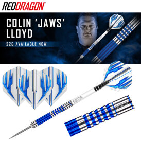 Red Dragon Steel Darts Colin Lloyd Blue PVD 90% Tungsten Steeltip Dart Steeldart 22 g