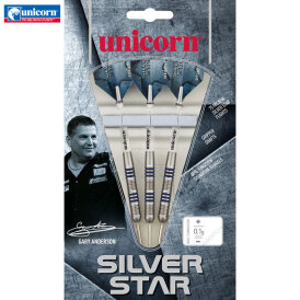 Unicorn Steel Darts Gary Anderson Silver Star Phase 4 Steeltip Darts Steeldart 25 g
