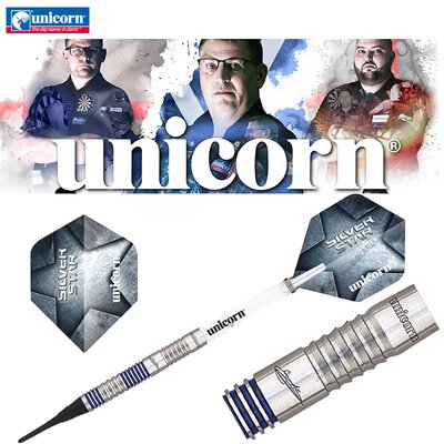 Unicorn Soft Darts Gary Anderson Silver Star P3 Softtip Darts Softdart 20 g