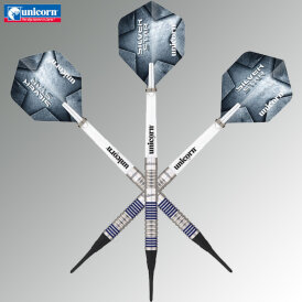 Unicorn Soft Darts Gary Anderson Silver Star P3 Softtip Darts Softdart 20 g