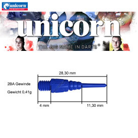 Unicorn Epic Soft Tip Softdart Spitze Soft Tip 2BA Blau 100 Stück