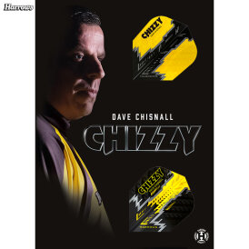 Harrows Dave Chisnall Chizzy Prime Dart Flight speziell laminiert Designs 2019 Chizzy Gelb