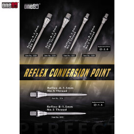 one80 Reflex Steel Tip Schraubspitzen Wechselspitzen Conversion Point 2019 Modell B Nr.5 1,5 mm