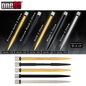 one80 R2 Replacement Points Ersatzspitzen 2019  für Revolution R2 one80 Darts Steeldart Steeltip grooved Schwarz 2.35 mm