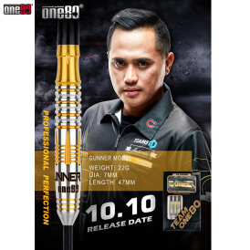 one80 Steel Dart Lourence Ilagan The Gunner Regular VHD 90% Tungsten Steeltip Dart Steeldart 22 g