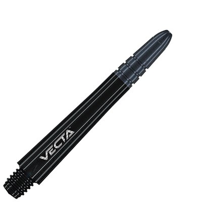 Winmau Vecta Shaft Composite mit leichtem aluminiumlegierten Top M Mittel Schwarz