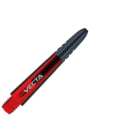 Winmau Vecta Shaft Composite mit leichtem aluminiumlegierten Top S Kurz Rot