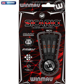 Winmau Steel Darts Sicario 90% Tungsten Steeltip Dart Steeldart 25 g
