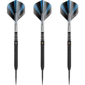 Winmau Steel Darts Sabotage Onyx Black 90% Tungsten...