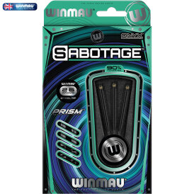 Winmau Steel Darts Sabotage Onyx Black 90% Tungsten Steeltip Dart Steeldart 26 g