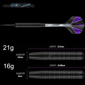 Winmau Steel Darts Apocalypse Brass Messing Steeltip Dart Steeldart 19 g