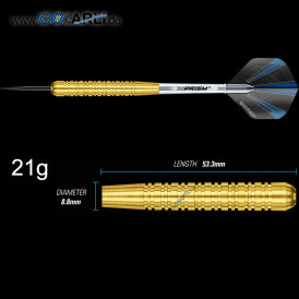 Winmau Steel Darts Neutron Brass Messing Steeltip Dart Steeldart 21 g