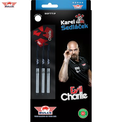 BULLS Soft Darts Karel Sedlacek Evil Charlie 80% Tungsten Softtip Darts Softdart 20 g