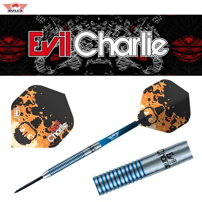 BULLS Steel Darts Karel Sedlacek Evil Charlie Matchdart 90% Tungsten Steeltip Darts Steeldart 21 g